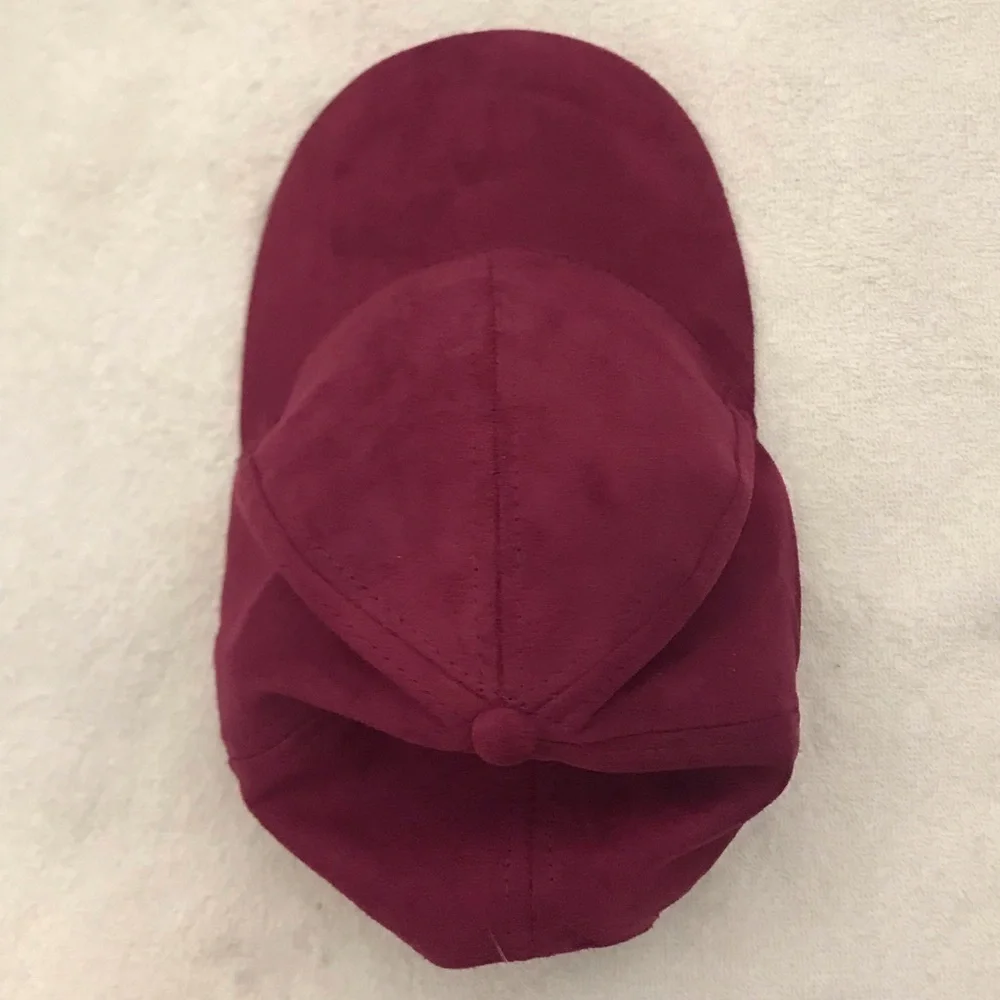 Rampage Adjustable Velvet Maroon Cap
